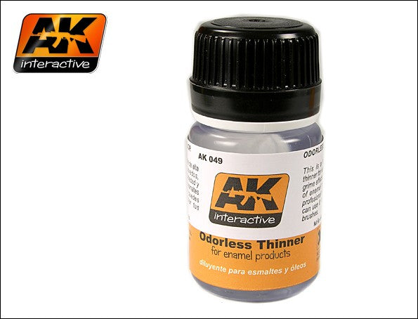 AK Interactive AK049 Odorless Thinner - 35 ml Bottle