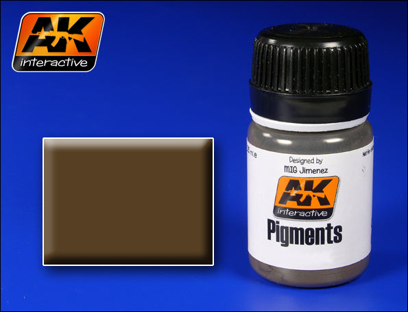 AK Interactive AK081 Dark Earth Pigment - 35 ml Bottle