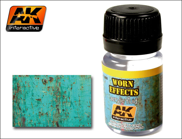 AK Interactive AK088 Worn Effects Acrylic Fluid - 35 ml Bottle