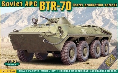 ACE 72164 1:72 Soviet APC BTR-70 Armored Carrier Military Vehicle Model Kit