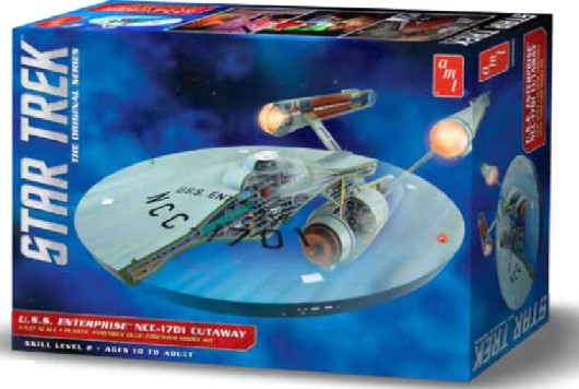 AMT 891 1:100 (and higher scales) Star Trek USS Enterprise Cutaway (Re-Issue)