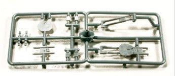 Cal Scale 190-609 HO Spine Car Trailer Hitches (1 up, 1 down) (Plastic)