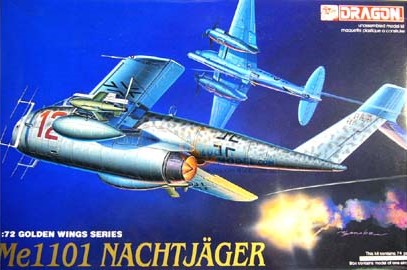 Dragon 5014 1:72 Messerschmitt Me1101 Nachtjager Military Aircraft Plane Kit