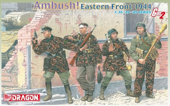 Dragon 6333 1:35 Ambush! Eastern Front 1944 German Soldiers Figures Plastic Kit