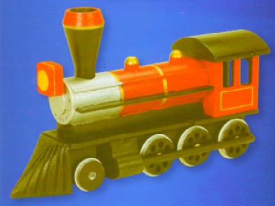 DARICE 919303 Civil War Steam Engine Wooden Model Kit (7.4"x4.4") Premium