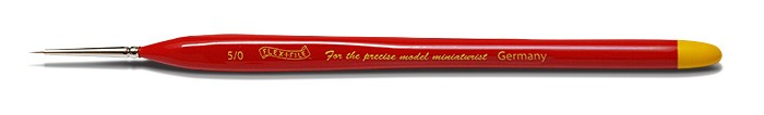 Flex-I-File BR5-0 Size 5/0 Ultra Fine Red Sable Brush