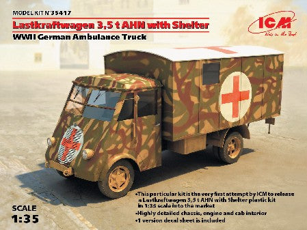 ICM 35417 1:35 WWII Lastkraftwagen 3,5t AHN German Ambulance