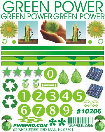 Pine-Pro 10206 Green Power Decal
