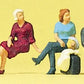 Preiser 10506 HO Seated Passengers Figures (Set of 6)