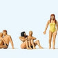 Preiser 10671 HO Scale On The Beach Figures (Set of 6)