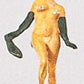Preiser 29003 HO Lady w/Tall Hat Nude Dancer Figure