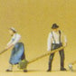 Preiser 79055 N People Harvesting Hay Figures (Set of 6)