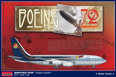 Roden Models 317 1:144 B720 Caesar's Chariot Led Zeppelin Passenger Plane Kit
