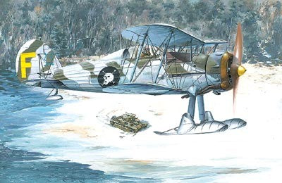 Roden Models 401 1:48 Gloster Gladiator Mk II Biplane Fighter W/Skis Plane Kit
