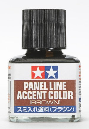 Tamiya 87132 Brown Panel Line Accent Color - 40 ml Bottle