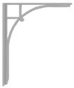 Tichy 8204 HO Station Eave Brackets (Pack of 12)