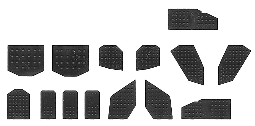Tichy 8216 HO Assorted Rivet Plates (Set of 28)