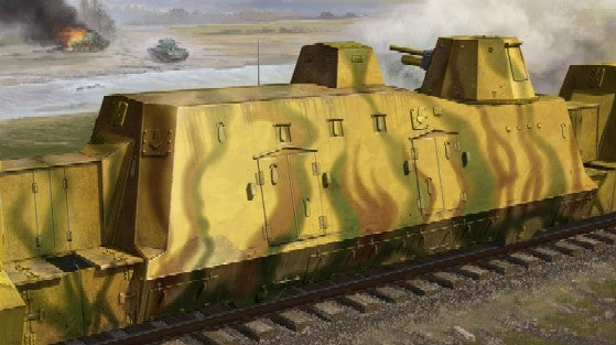 Trumpeter 01509 1:35 WWII German Army Geschutzwagen Cannon Railcar Kit