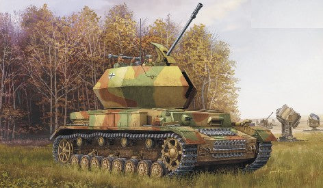 Trumpeter 01520 1:35 German 3.7cm Flak 43 Flakpanzer IV Ostwind Tank Plane Kit