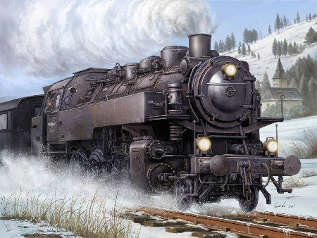 Trumpeter 00217 1:35 WWII German BR86 Armored Steam Locomotive Plane Kit