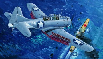 Trumpeter 02244 1:32 SBD3 Dauntless Midway US Navy Military Aircraft Plane Kit