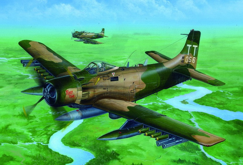 Trumpeter 02254 1:32 A1J AD7 Skyraider Military Aircraft Plane Model Kit