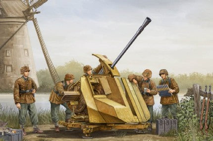Trumpeter 02311 1:35 German 3.7cm Flak 43 Gun Military Aircraft Plane Model Kit