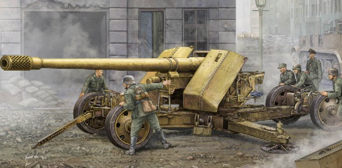 Trumpeter 02317 1:35 German 12.8cm Kanone 43 bzw44 (Krupp) Gun Plane Kit