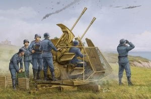 Trumpeter 02347 1:35 German 37mm Flak 43 Zwilling Gun Military Plane Kit