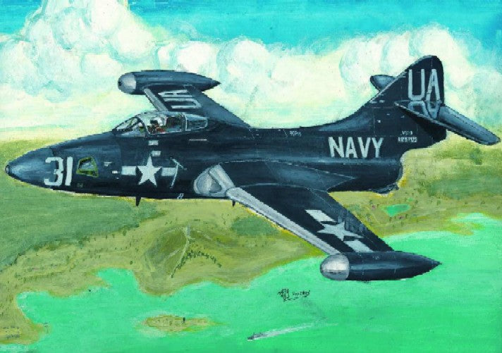 Trumpeter 02833 1:48 F9F2P Panther US Navy Fighter Military Aircraft Plane Kit