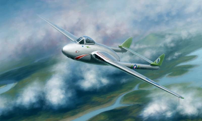 Trumpeter 02874 1:48 Vampire FB Mk 5 British Fighter Military Aircraft Plane Kit