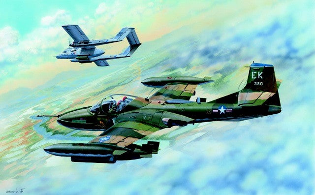 Trumpeter 02889 1:48 US A37B Dragonfly Light Ground Attack Military Plane Kit