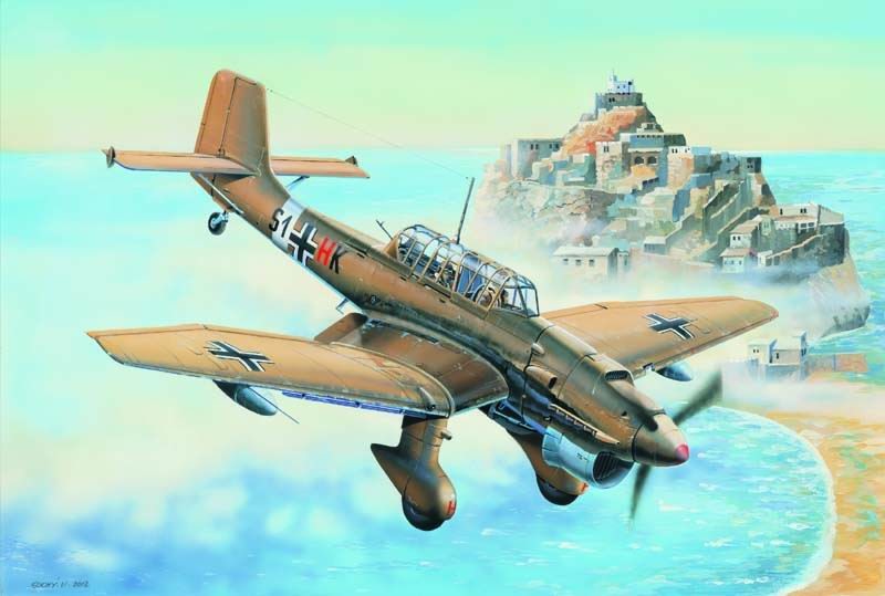 Trumpeter 03216 1:32 Junkers Ju87R Stuka German Attack Military Plane Kit