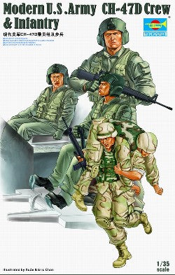 Trumpeter 00415 1:35 US Army CH47D Helicopter Crew 2003 Figure Kit (Set of 5)