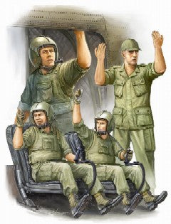 Trumpeter 00417 1:35 US Army CH-47 Crew in Vietnam Figure Kit (Set of 4)