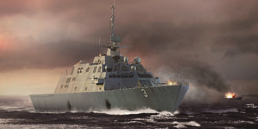 Trumpeter 04553 1:350 USS Fort Worth LCS3 Littoral Combat Ship Plastic Model Kit