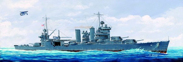 Trumpeter 05309 1:350 1942 USS San Francisco CA38 Heavy Cruiser Model Kit