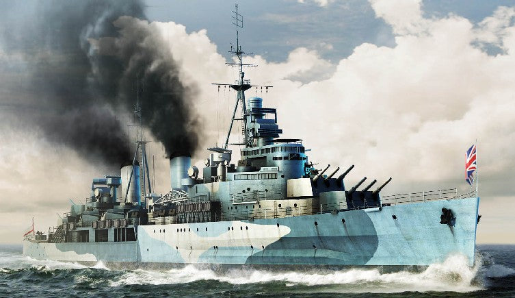 Trumpeter 05334 1:350 1942 HMS Belfast British Light Cruiser Plastic Model Kit
