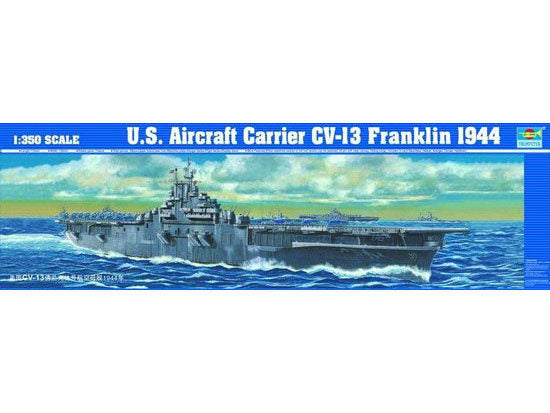 Trumpeter 05604 1:350 1944 USS Franklin CV13 Aircraft Carrier Plastic Model Kit