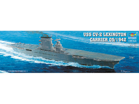 Trumpeter 05608 1:350 USS Lexington CV2 Aircraft Carrier Ship Plastic Kit