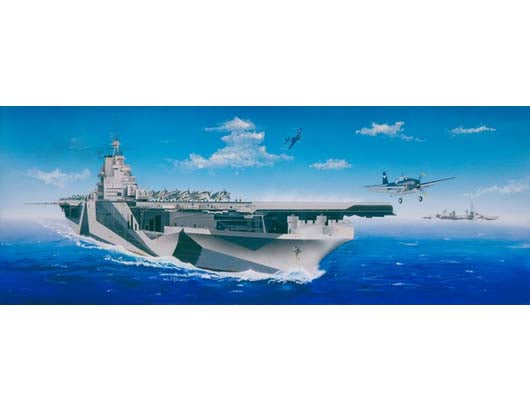 Trumpeter 05609 1:350 USS Ticonderoga CV-14 Destroyer Ship Plastic Kit