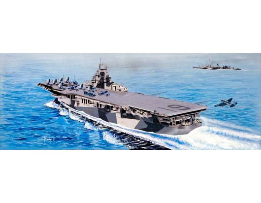 Trumpeter 05610 1:350 USS Hancock CV19 Aircraft Carrier Ship Model Kit