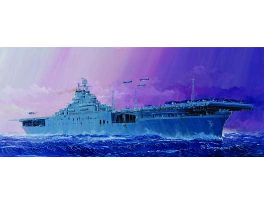 Trumpeter 05728 1:700 USS Essex CV9 Aircraft Carrier Military Ship Model Kit