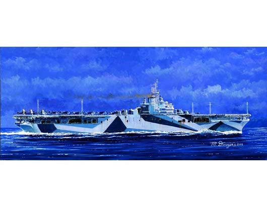 Trumpeter 05736 1:700 USS Ticonderoga CV14 Aircraft Carrier Military Ship Kit