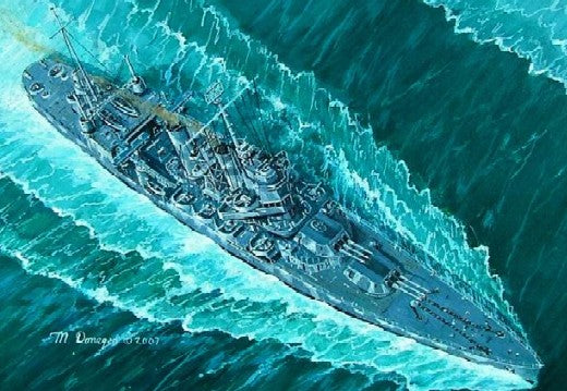 Trumpeter 05749 1:700 USS Vincennes CA44 Heavy Cruiser Military Ship Model Kit