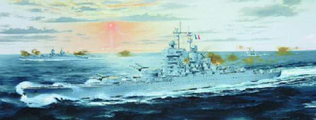 Trumpeter 05752 1:700 1955 French Jean Bart Battleship Plastic Model Kit