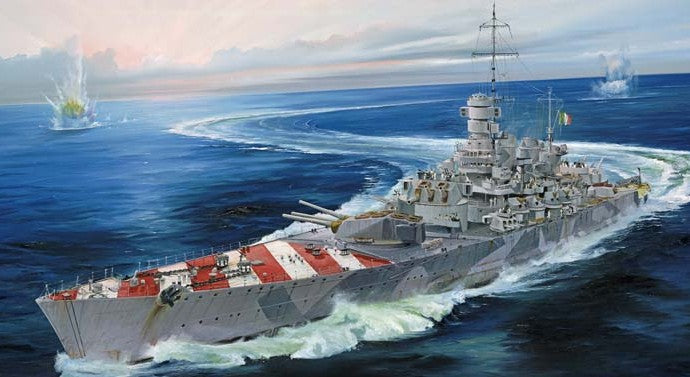 Trumpeter 05777 1:700 1943 RN Roma Italian Navy Battleship Ship Model Kit
