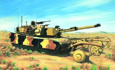 Trumpeter 07278 1:72 M1A1with Mine Roller Set Military Tank Model Kit