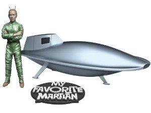 Pegasus Hobby 9912 1:18 My Favorite Martian Uncle Martin & Spaceship Assembled