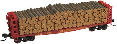 Atlas 20002871 HO Delaware & Hudson 42' Pulpwood Flatcar #8008